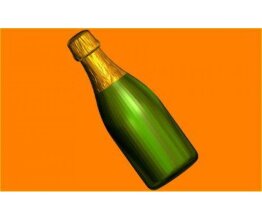 Шампанское под картинку БП, форма пластиковая