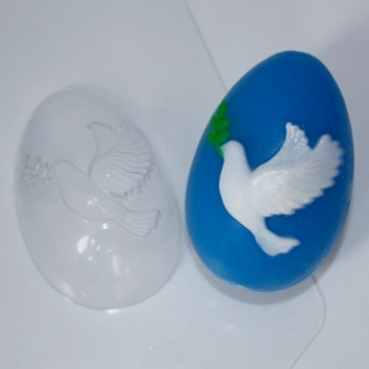 Яйцо Голубь мира, форма пластиковая