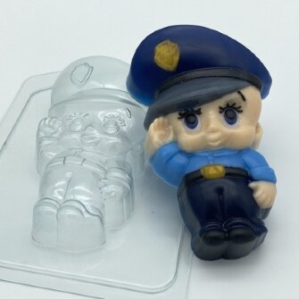 Малыш Полицейский, форма пластиковая