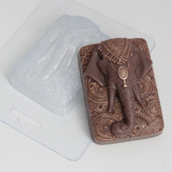 Слон индийский, форма пластиковая