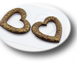 Большие сердечные кольца, форма для шоколада пластиковая